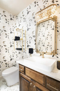 Luxury bathroom wallpaper