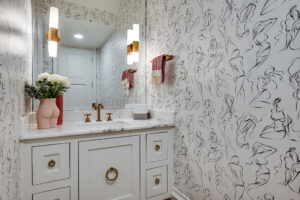 Feminine Bathroom Wallpaper